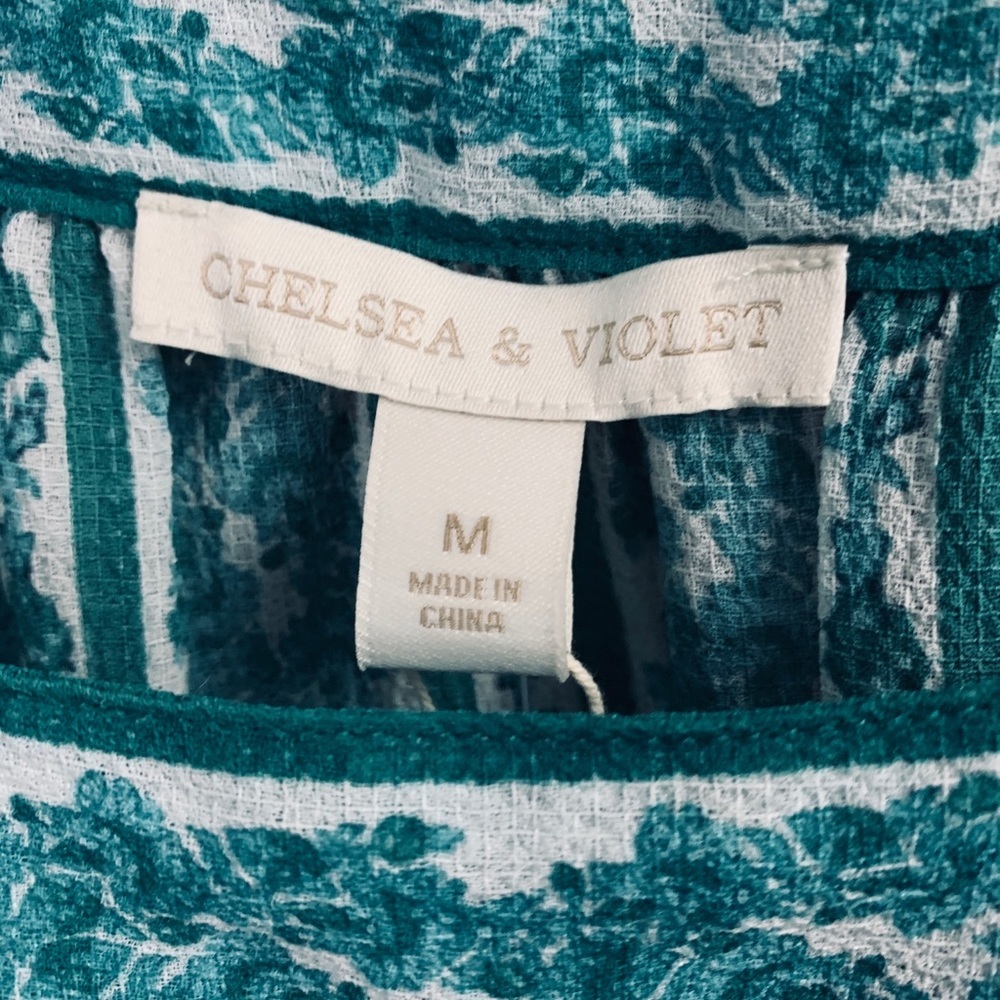Chelsea & Violet Prairie Blues Tank Top M NWT - Picture 4 of 11